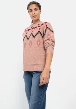 Damen Camel Active Pullover & Cardigans^Strickpullover mit Norwegermuster