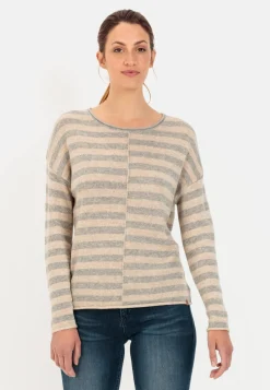 Damen Camel Active Pullover & Cardigans^Strickpullover mit Streifenmuster