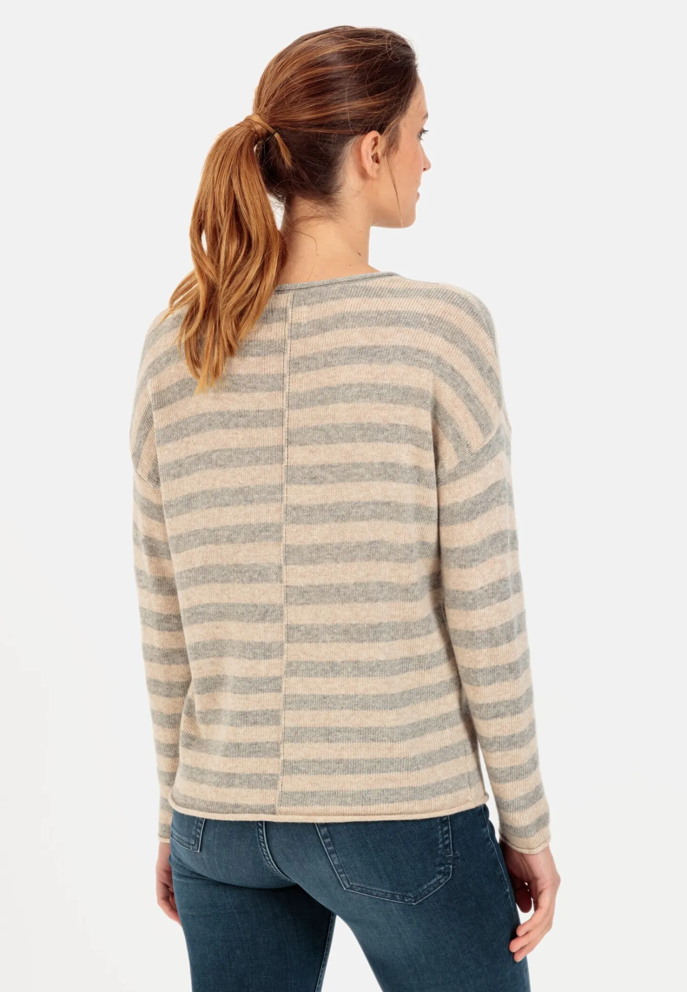 Damen Camel Active Pullover & Cardigans^Strickpullover mit Streifenmuster