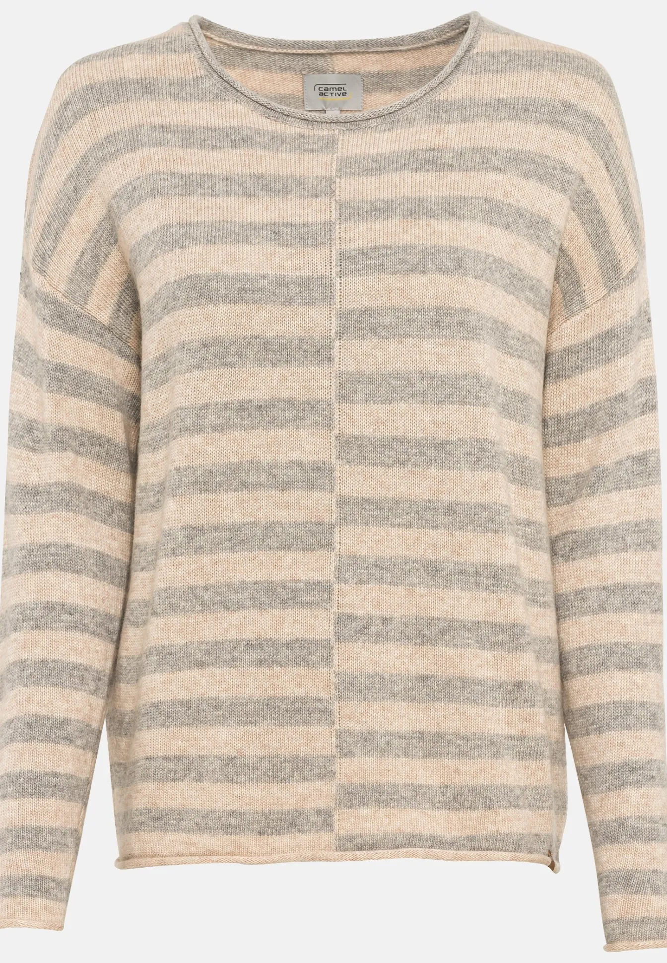 Damen Camel Active Pullover & Cardigans^Strickpullover mit Streifenmuster