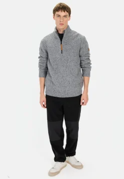 Herren Camel Active Pullover & Cardigan^Strickpullover mit Troyer-Kragen
