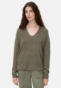 Damen Camel Active Pullover & Cardigans^Strickpullover mit V-Ausschnitt