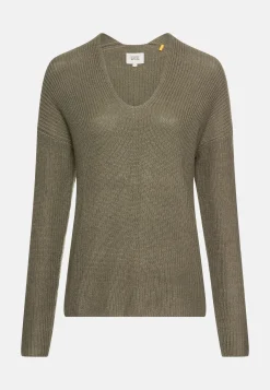 Damen Camel Active Pullover & Cardigans^Strickpullover mit V-Ausschnitt