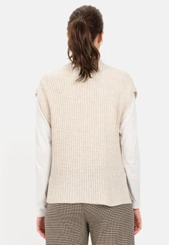 Damen Camel Active Pullover & Cardigans^Strick-Pullunder mit Turtleneck