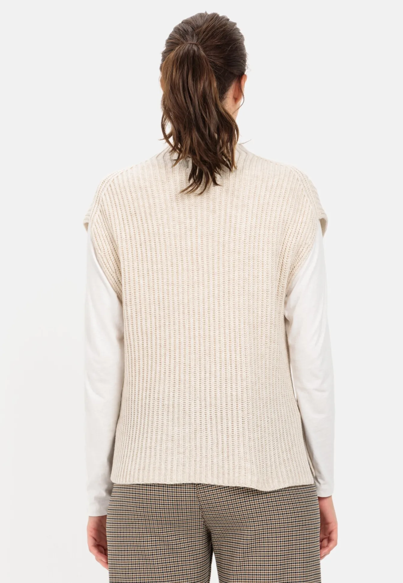 Damen Camel Active Pullover & Cardigans^Strick-Pullunder mit Turtleneck