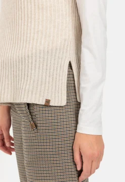 Damen Camel Active Pullover & Cardigans^Strick-Pullunder mit Turtleneck