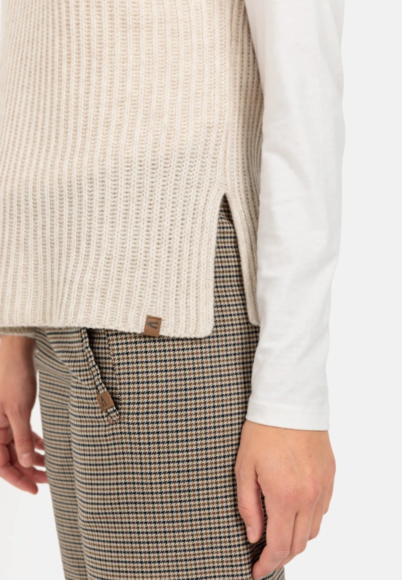 Damen Camel Active Pullover & Cardigans^Strick-Pullunder mit Turtleneck