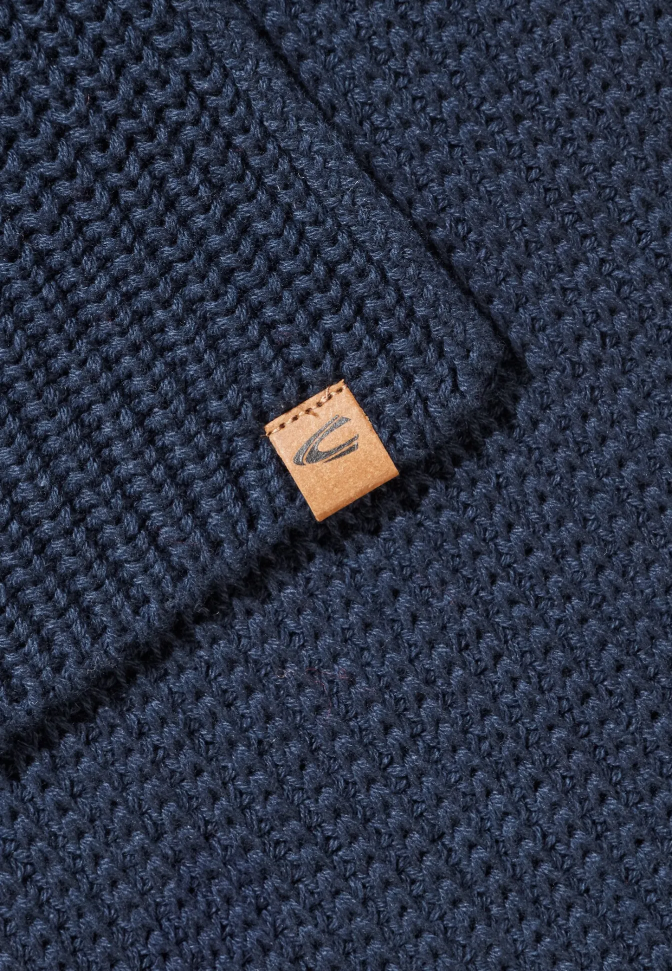 Damen Camel Active Schals & Tücher^Strickschal aus reiner Baumwolle