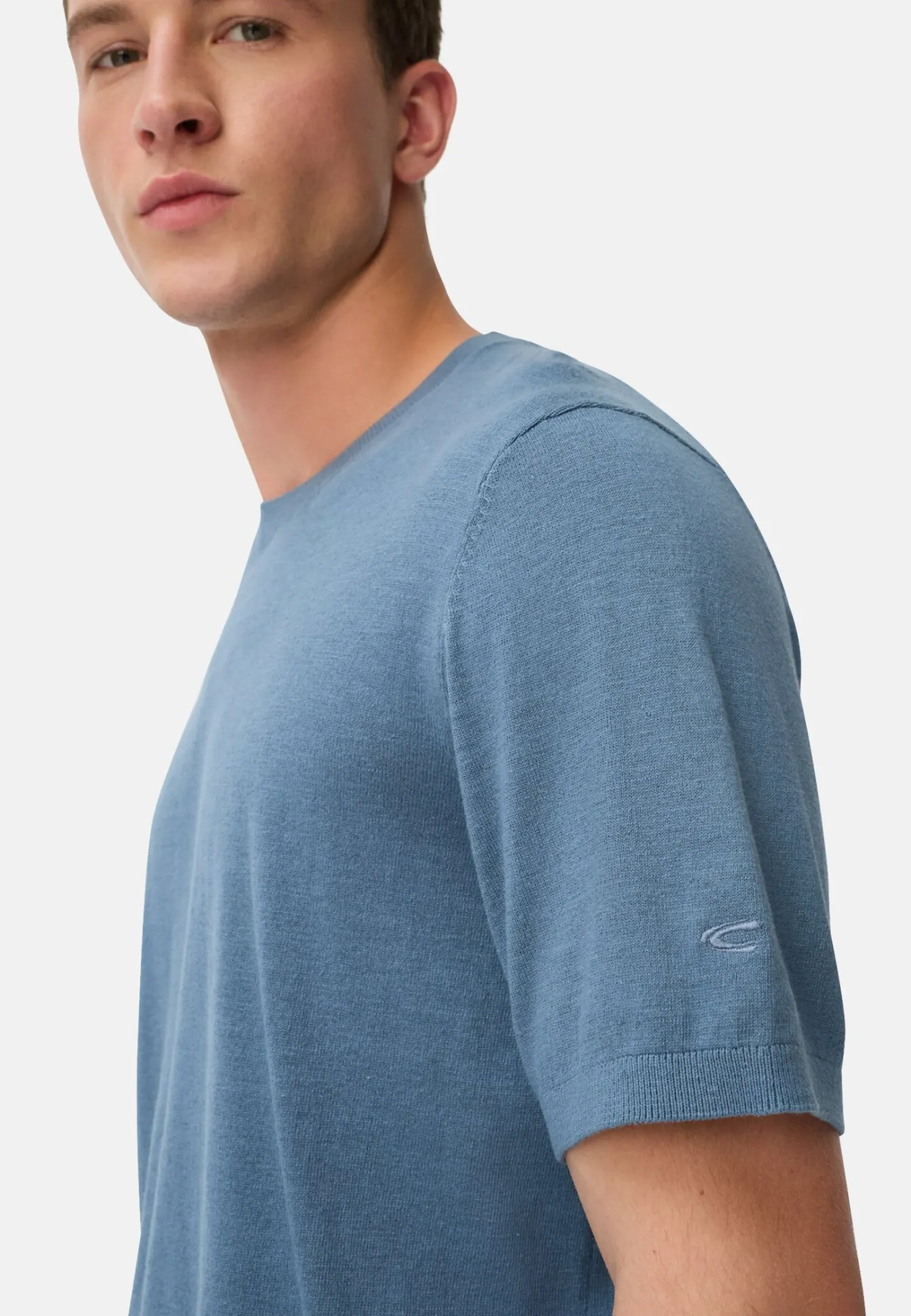 Herren Camel Active T-Shirts & Polos^Strickshirt aus reiner Baumwolle
