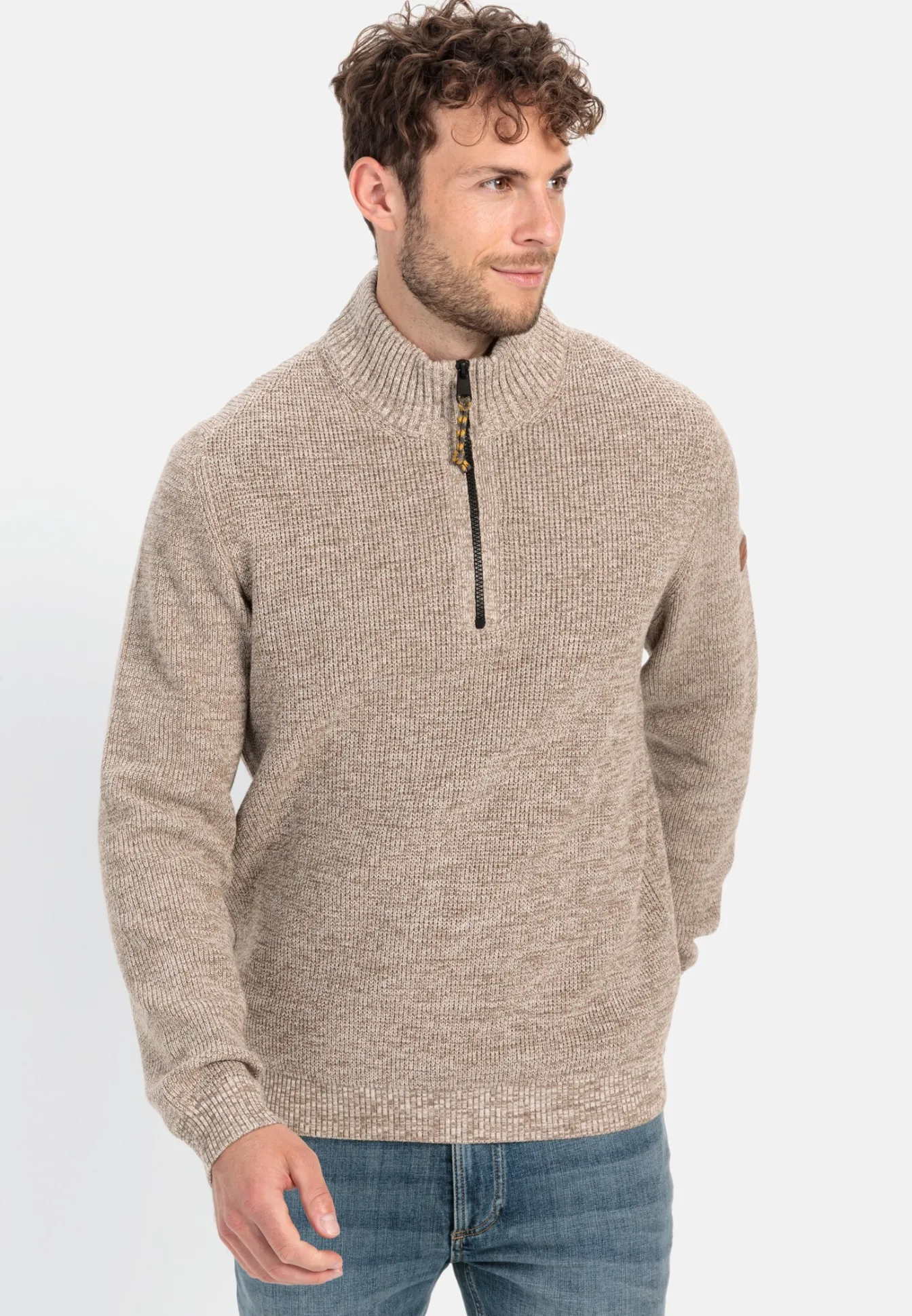 Herren Camel Active Pullover & Cardigan^Stricktroyer aus Baumwollmix