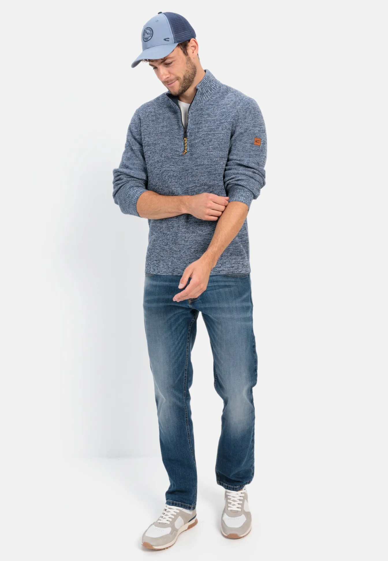 Herren Camel Active Pullover & Cardigan^Stricktroyer aus Baumwollmix