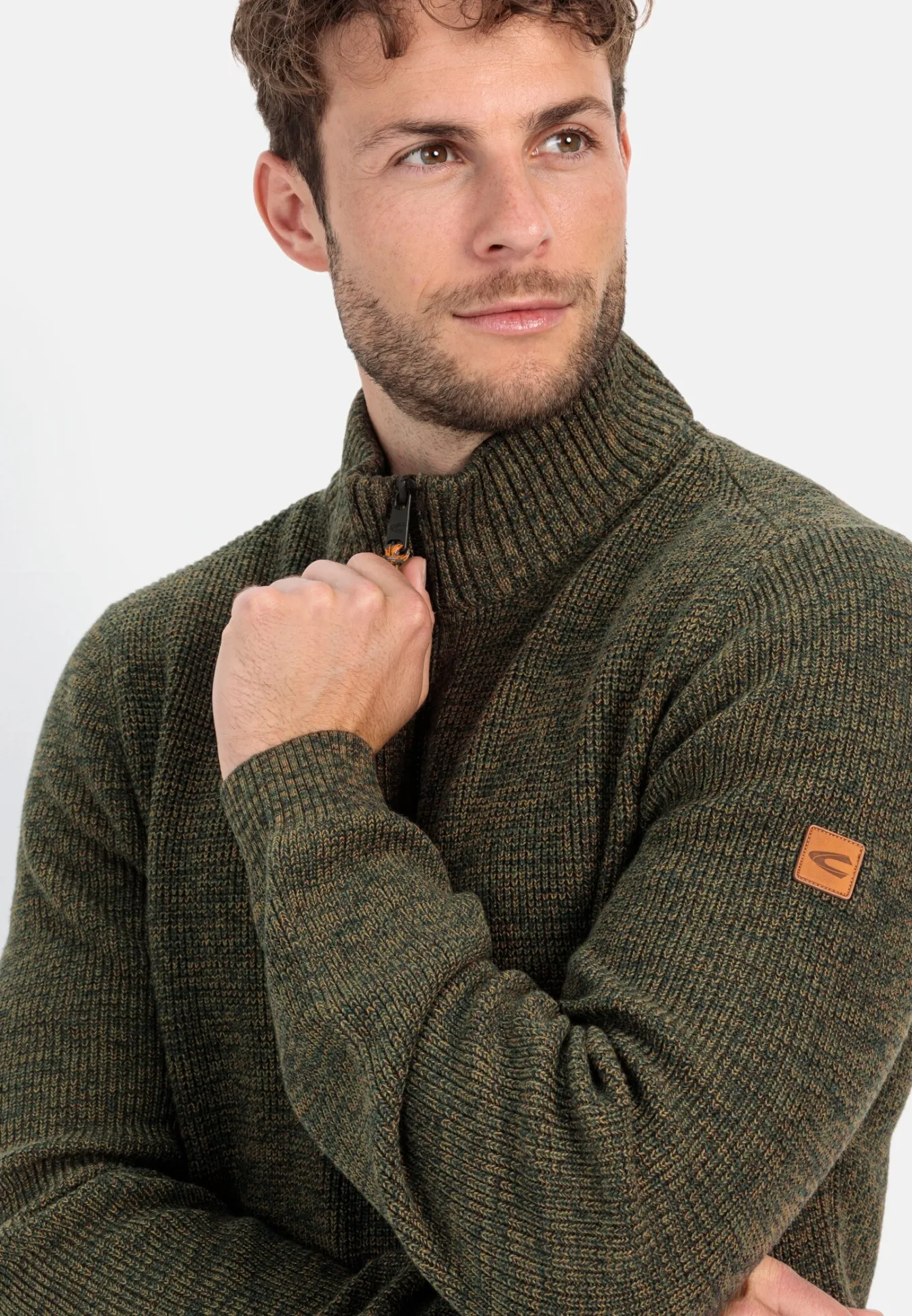 Herren Camel Active Pullover & Cardigan^Stricktroyer aus Baumwollmix