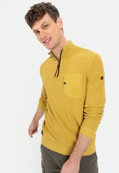 Herren Camel Active Pullover & Cardigan^Stricktroyer aus zertifiziertem Organic Cotton
