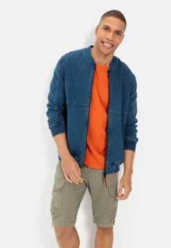 Herren Camel Active Sweatshirts & Hoodies^Sweatjacke in Denim-Optik