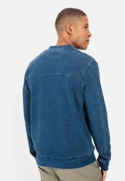 Herren Camel Active Sweatshirts & Hoodies^Sweatjacke in Denim-Optik