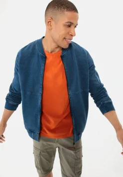 Herren Camel Active Sweatshirts & Hoodies^Sweatjacke in Denim-Optik