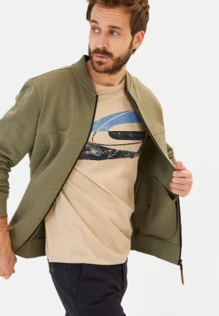 Herren Camel Active Sweatshirts & Hoodies^Sweatjacke mit Stehkragen