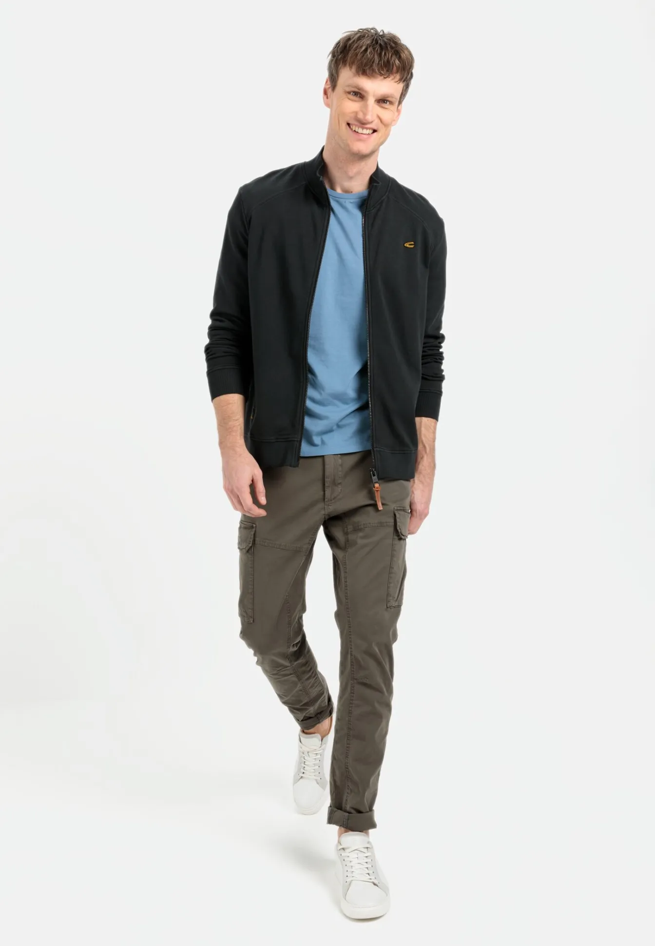 Herren Camel Active Sweatshirts & Hoodies^Sweatjacke mit Stehkragen