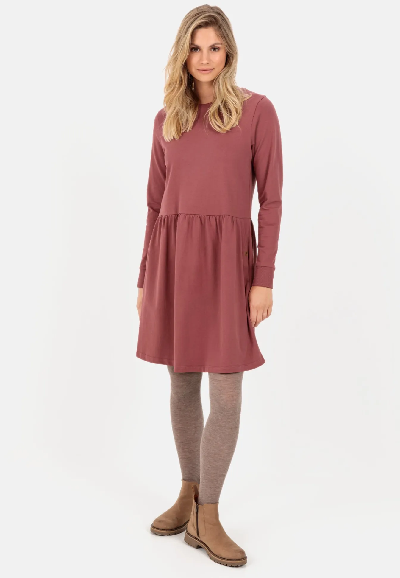 Damen Camel Active Kleider^Sweatkleid aus Organic Cotton