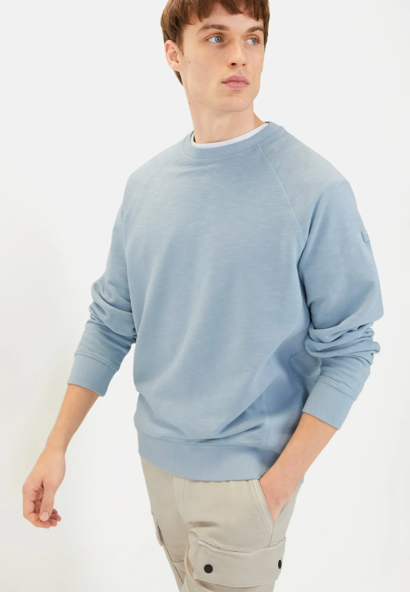 Herren Camel Active Sweatshirts & Hoodies^Sweatshirt aus reiner Baumwolle
