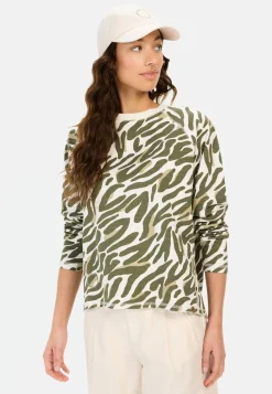 Damen Camel Active Sweatshirts & Hoodies^Sweatshirt mit Allover-Print