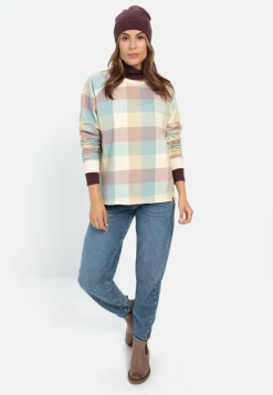 Damen Camel Active Sweatshirts & Hoodies^Sweatshirt mit Karomuster