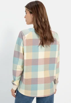 Damen Camel Active Sweatshirts & Hoodies^Sweatshirt mit Karomuster