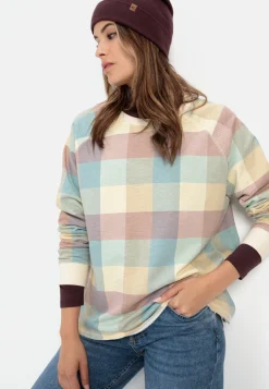 Damen Camel Active Sweatshirts & Hoodies^Sweatshirt mit Karomuster