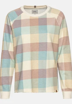 Damen Camel Active Sweatshirts & Hoodies^Sweatshirt mit Karomuster