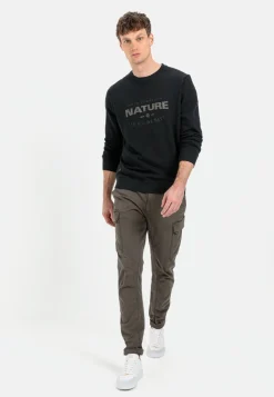 Herren Camel Active Sweatshirts & Hoodies^Sweatshirt mit Print aus reiner Baumwolle