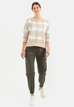 Damen Camel Active Sweatshirts & Hoodies^Sweatshirt mit Tie-Dye Effekt