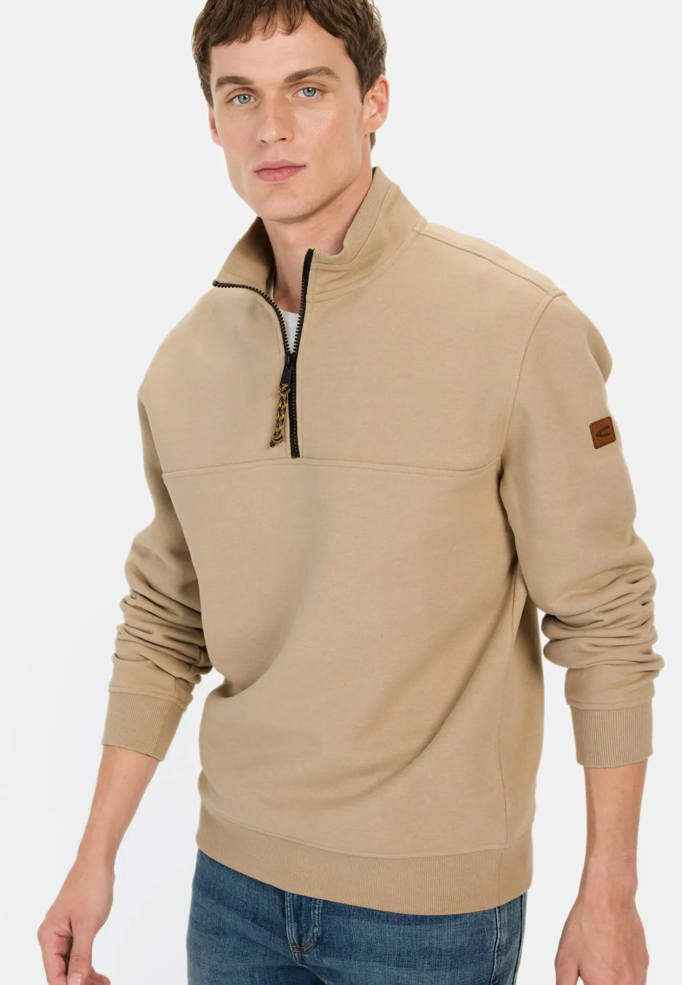 Herren Camel Active Sweatshirts & Hoodies^Sweatshirt mit Troyer-Kragen