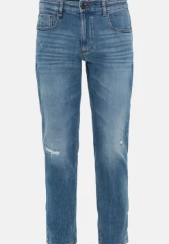 Herren Camel Active Jeans^Tapered Fit Destroyed Jeans mit Smartphone Tasche