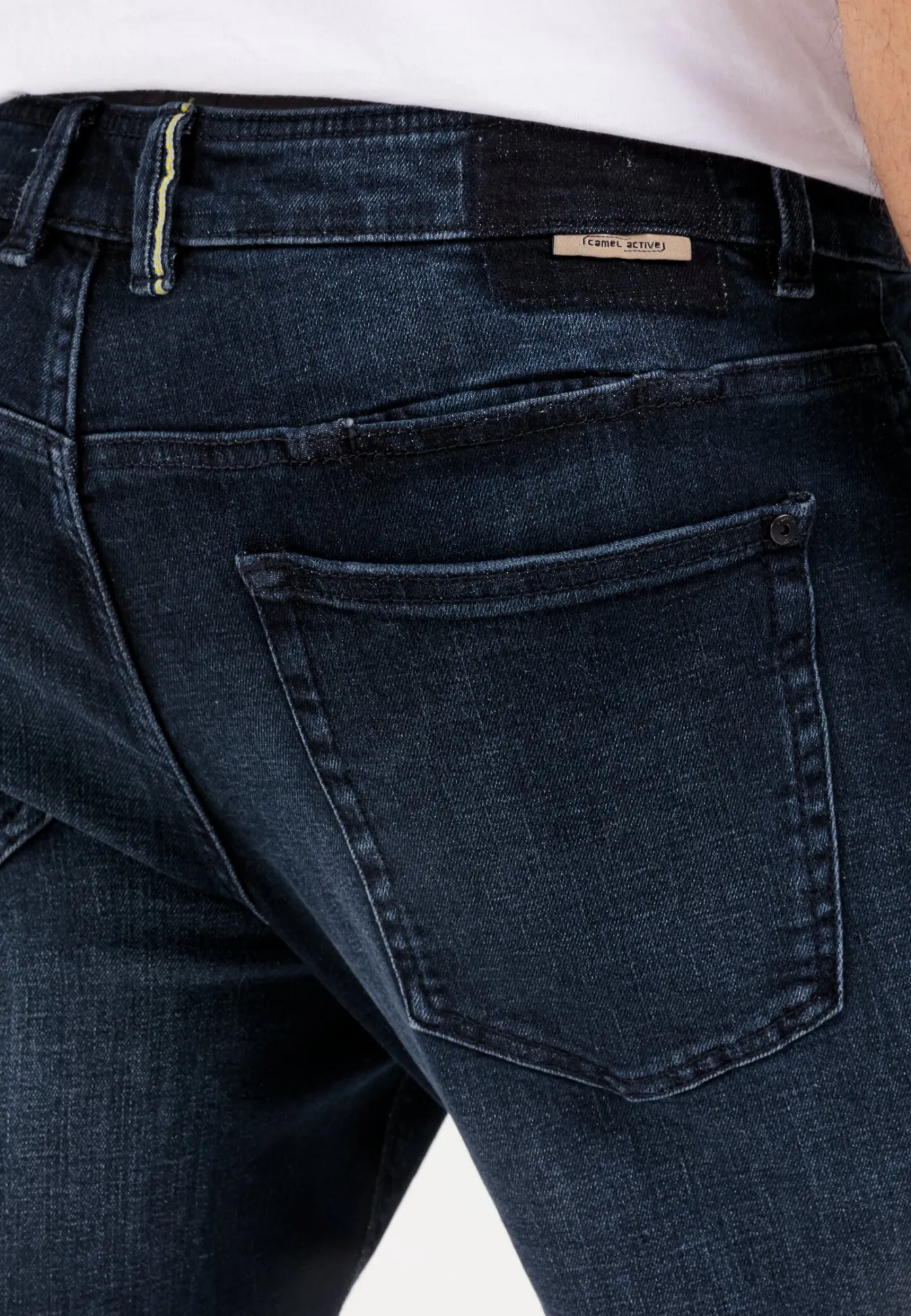 Herren Camel Active Jeans^Tapered Fit Selvedge Jeans mit Smartphone Tasche