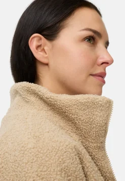 Damen Camel Active Jacken & Westen^Teddy Blouson mit Stehkragen und 2-Wege-Reißverschluss