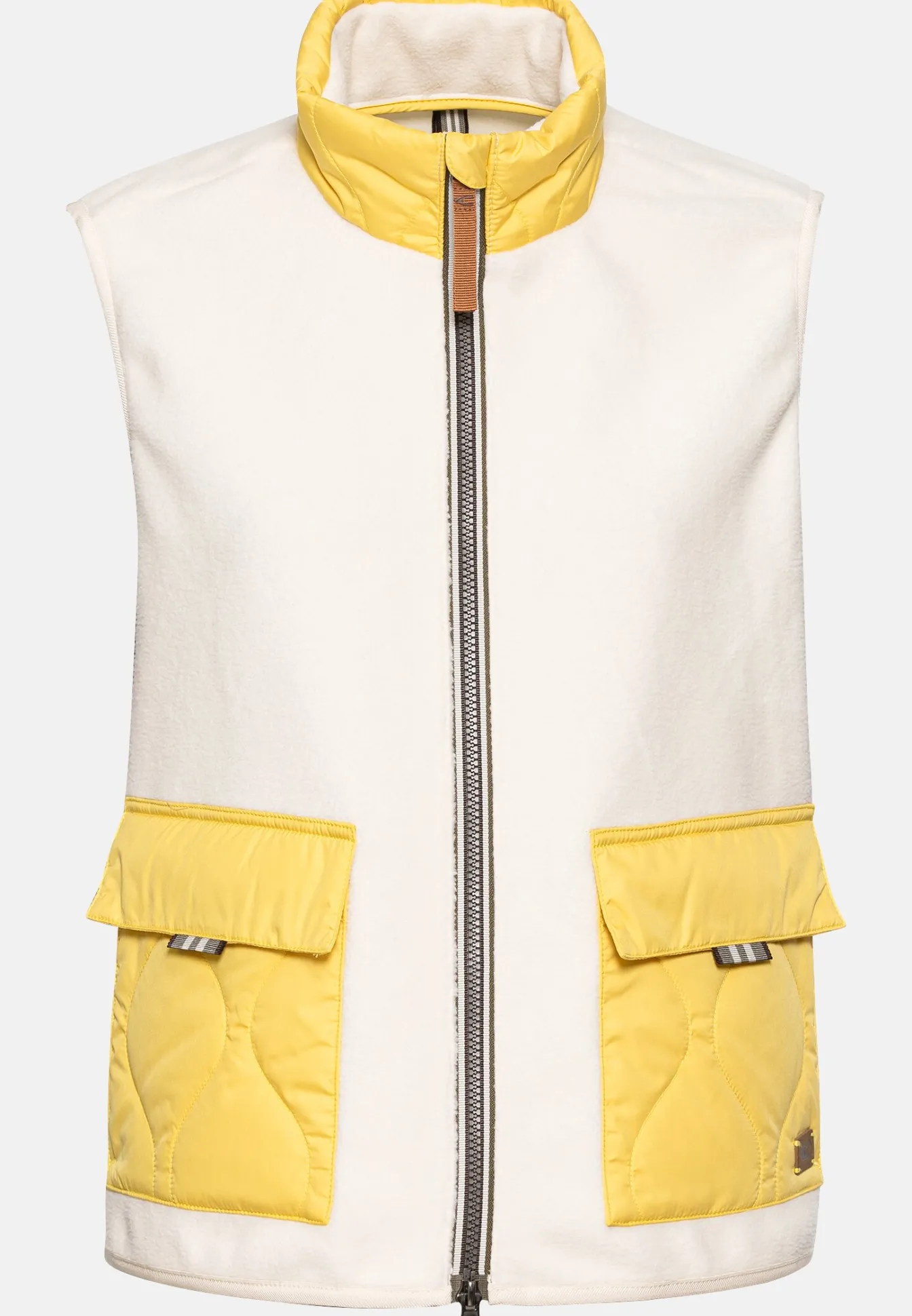 Damen Camel Active Jacken & Westen^Teddy Fleeceweste mit Stehkragen