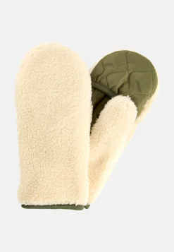 Damen Camel Active Handschuhe^Teddy Handschuhe in einem Materialmix