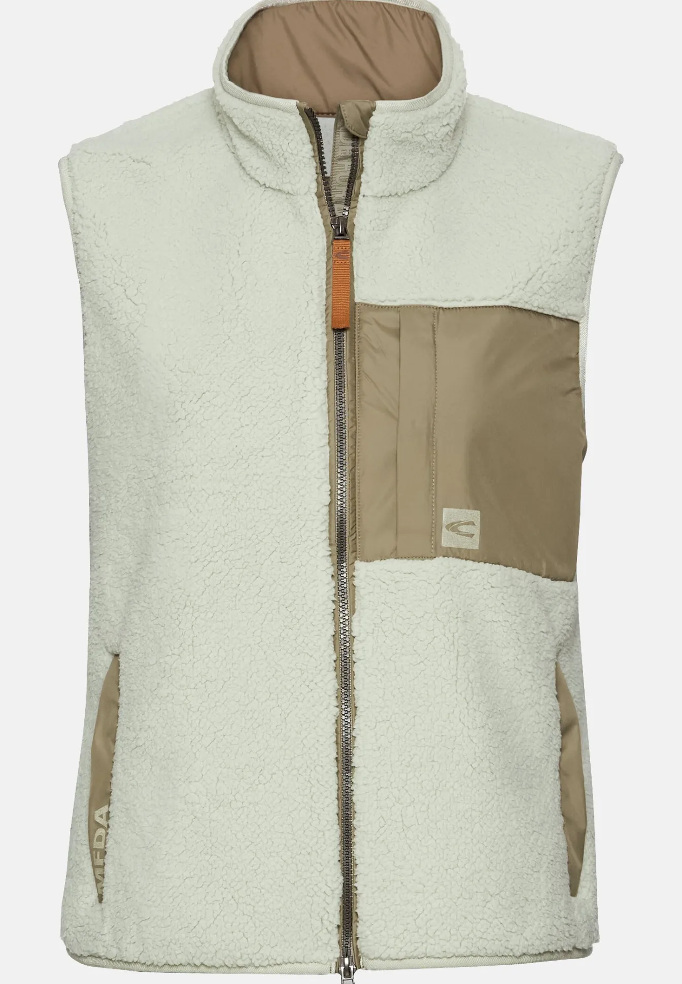 Damen Camel Active Jacken & Westen^Teddy Weste mit Stehkragen