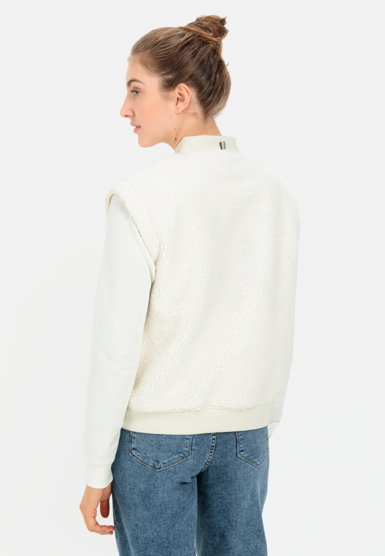 Damen Camel Active Jacken & Westen^Teddy Weste mit Strickbündchen