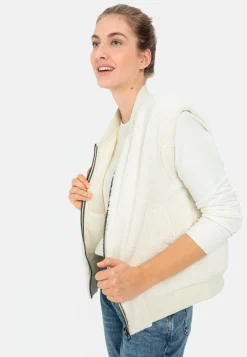 Damen Camel Active Jacken & Westen^Teddy Weste mit Strickbündchen