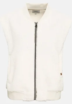 Damen Camel Active Jacken & Westen^Teddy Weste mit Strickbündchen