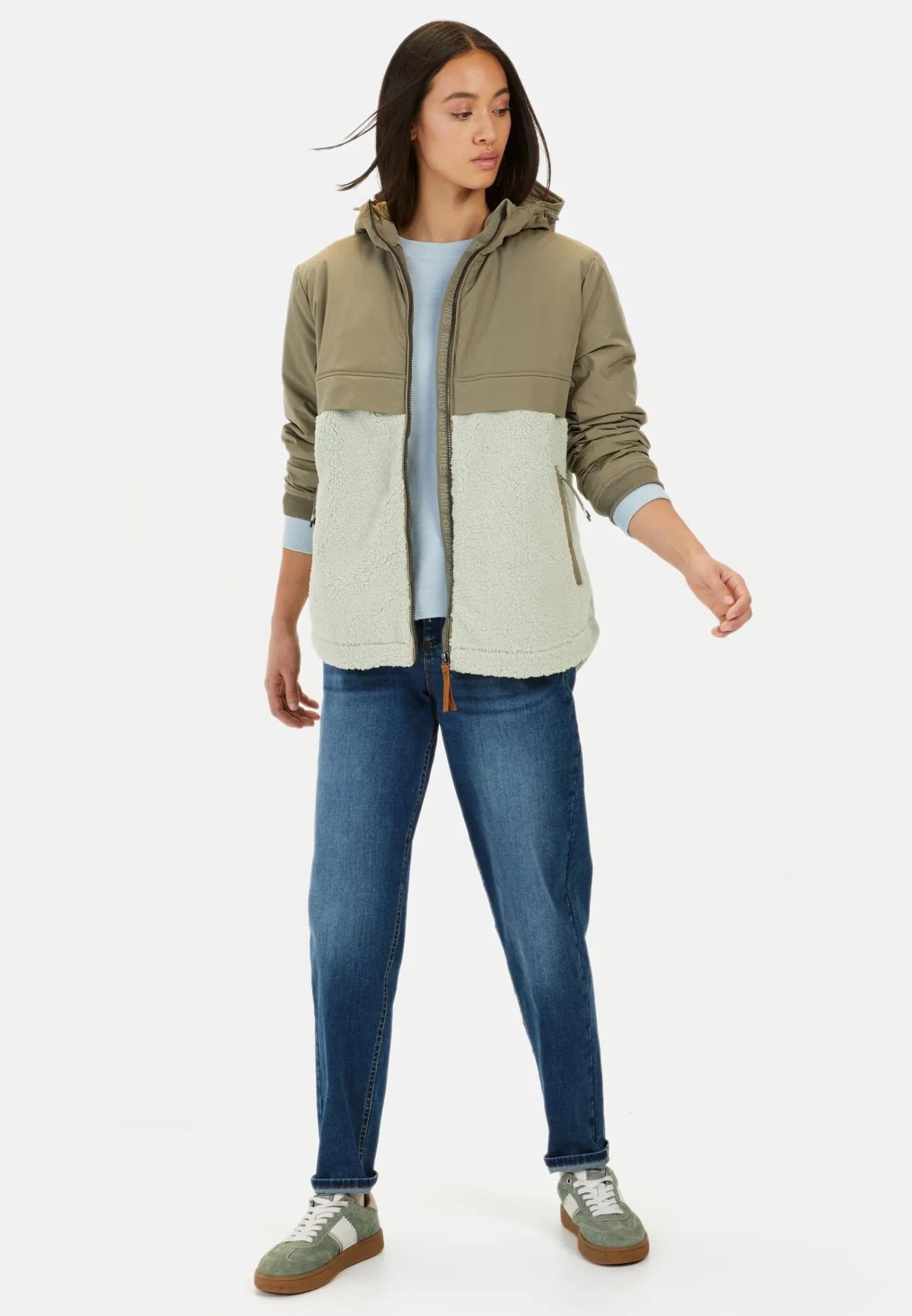 Damen Camel Active Jacken & Westen^Teddyjacke mit Kapuze