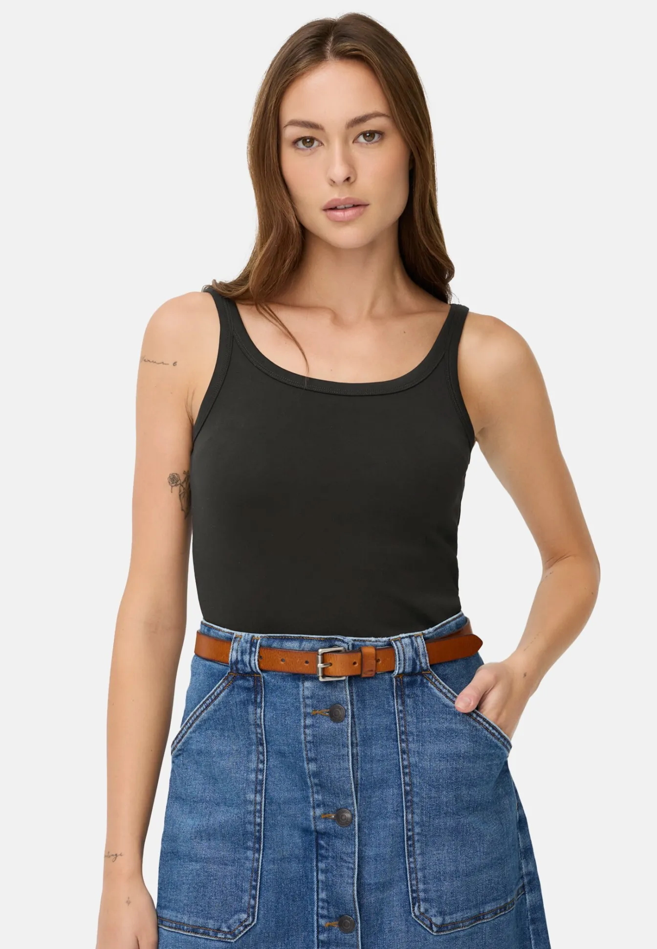 Damen Camel Active T-Shirts & Polos^Top aus reiner Baumwolle