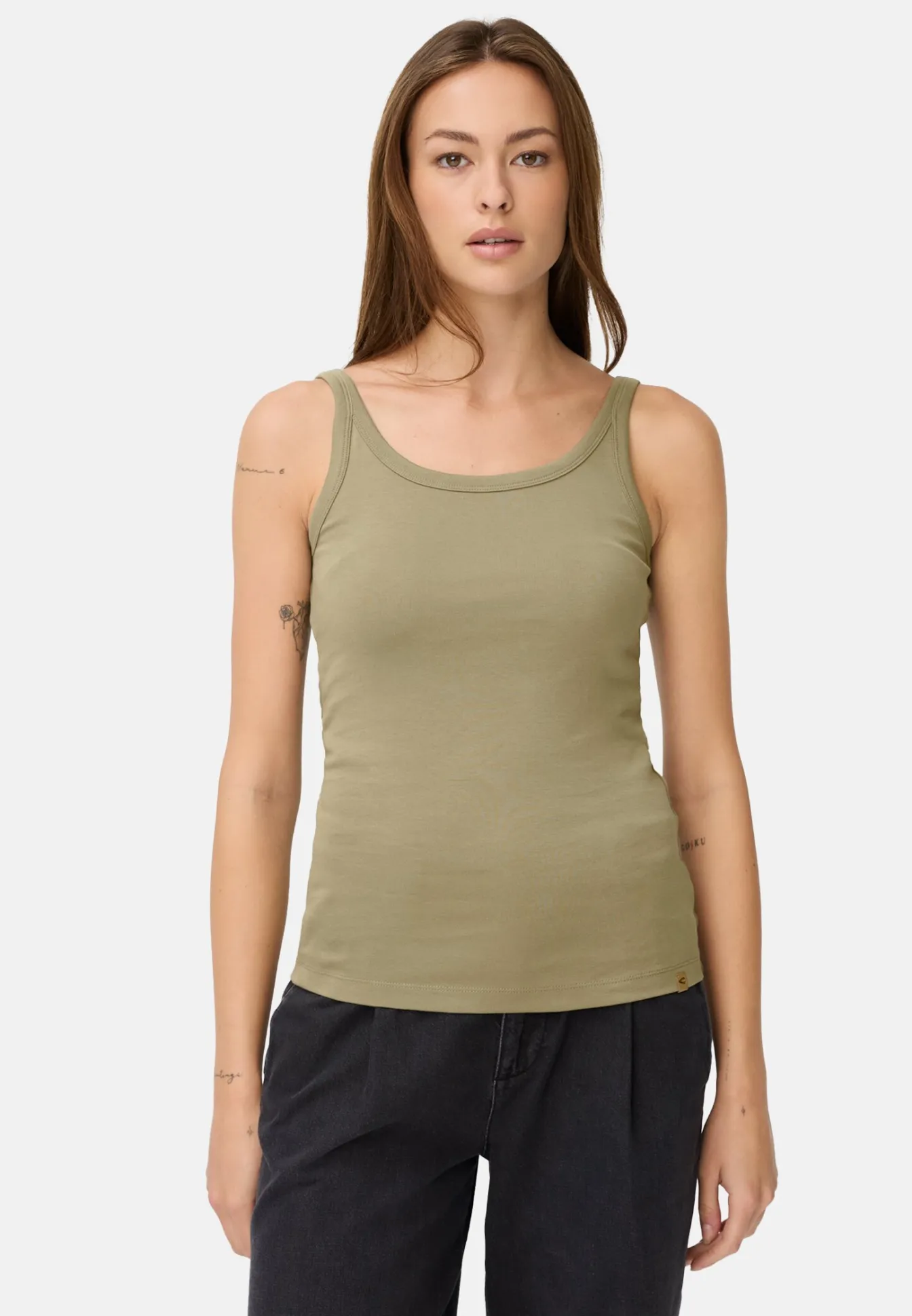 Damen Camel Active T-Shirts & Polos^Top aus reiner Baumwolle