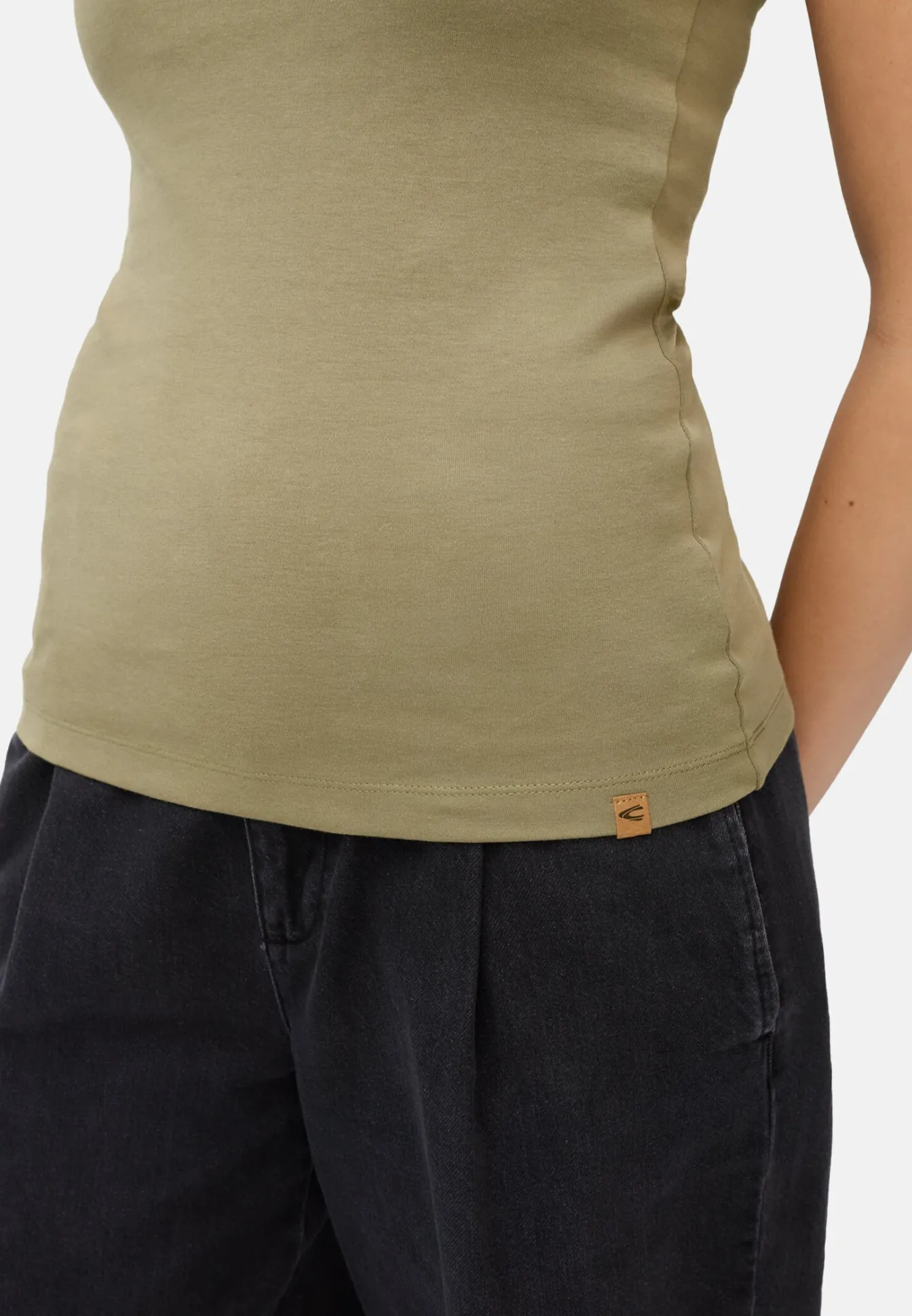 Damen Camel Active T-Shirts & Polos^Top aus reiner Baumwolle