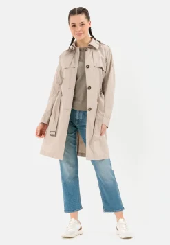 Damen Camel Active Jacken & Westen^Trenchcoat aus einem Baumwollmix