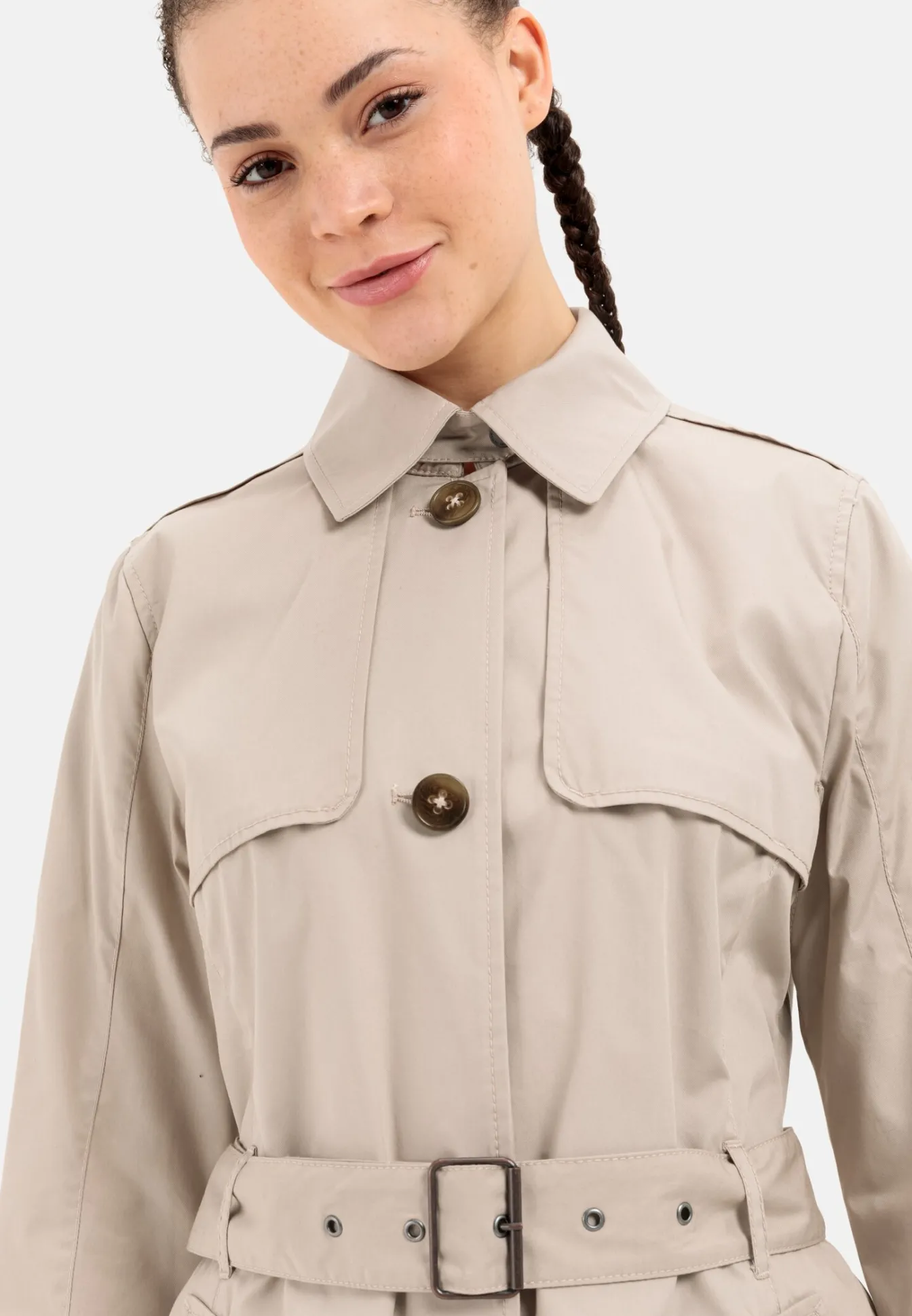 Damen Camel Active Jacken & Westen^Trenchcoat aus einem Baumwollmix