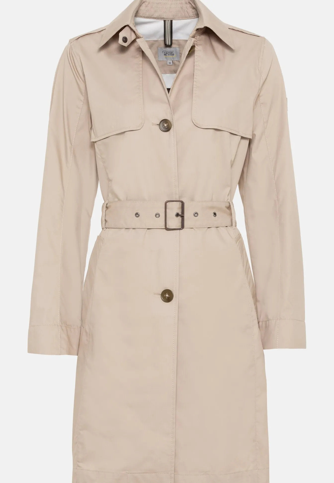 Damen Camel Active Jacken & Westen^Trenchcoat aus einem Baumwollmix
