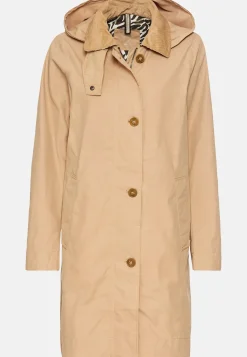Damen Camel Active Jacken & Westen^Trenchcoat aus gewachster Baumwolle