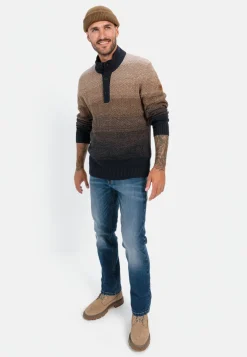 Herren Camel Active Pullover & Cardigan^Troyer Pullover aus einem Baumwollmix